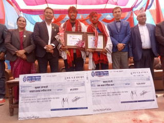 क्रिकेटरद्वय गृह जिल्ला बागलुङमा सम्मानित