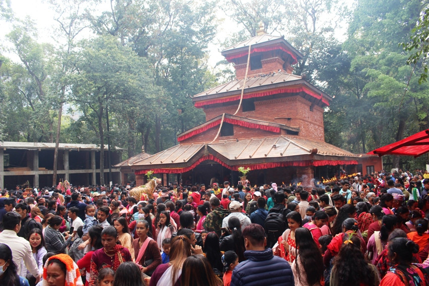 कालिका भगवती मन्दिरमा भिड,चैत्राष्टमी मेला सञ्चालन