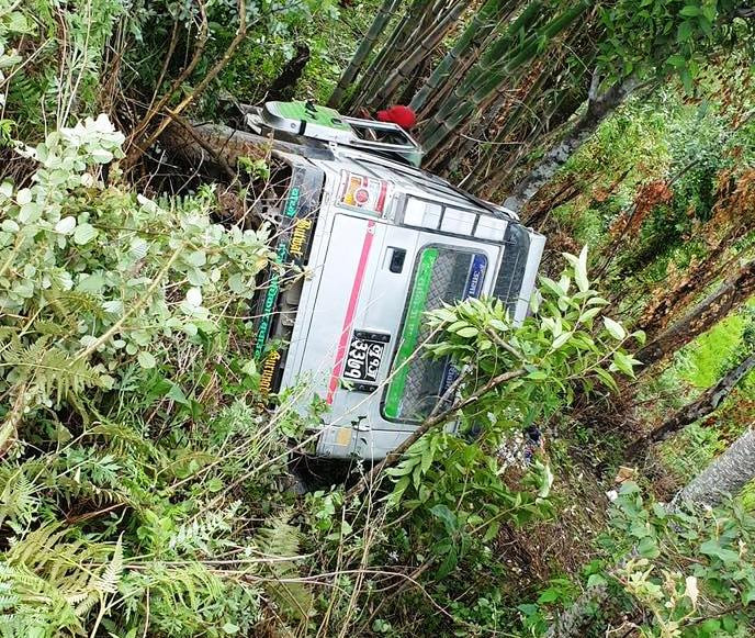 बागलुङको बरेङमा जीप दुर्घटना, नौ घाईते