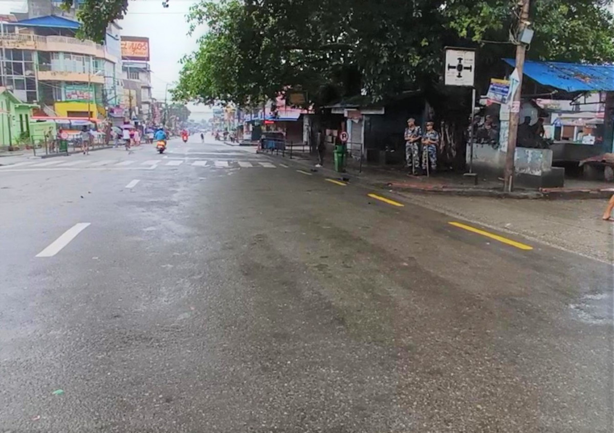 निषेधाज्ञाले धरान सुनसान