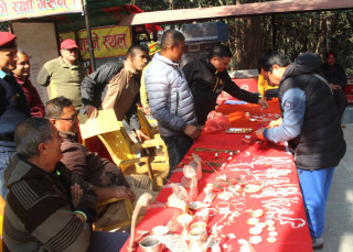 कालिका मन्दिरमा भक्तजनले चढाएको गरगहना सार्वजनिक