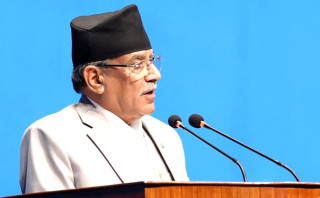प्रधानमन्त्री दाहालले विश्वासको मत लिँदै