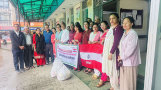 श्रमिक दिवसको अवसरमा बिरामीलाई फलफूल वितरण